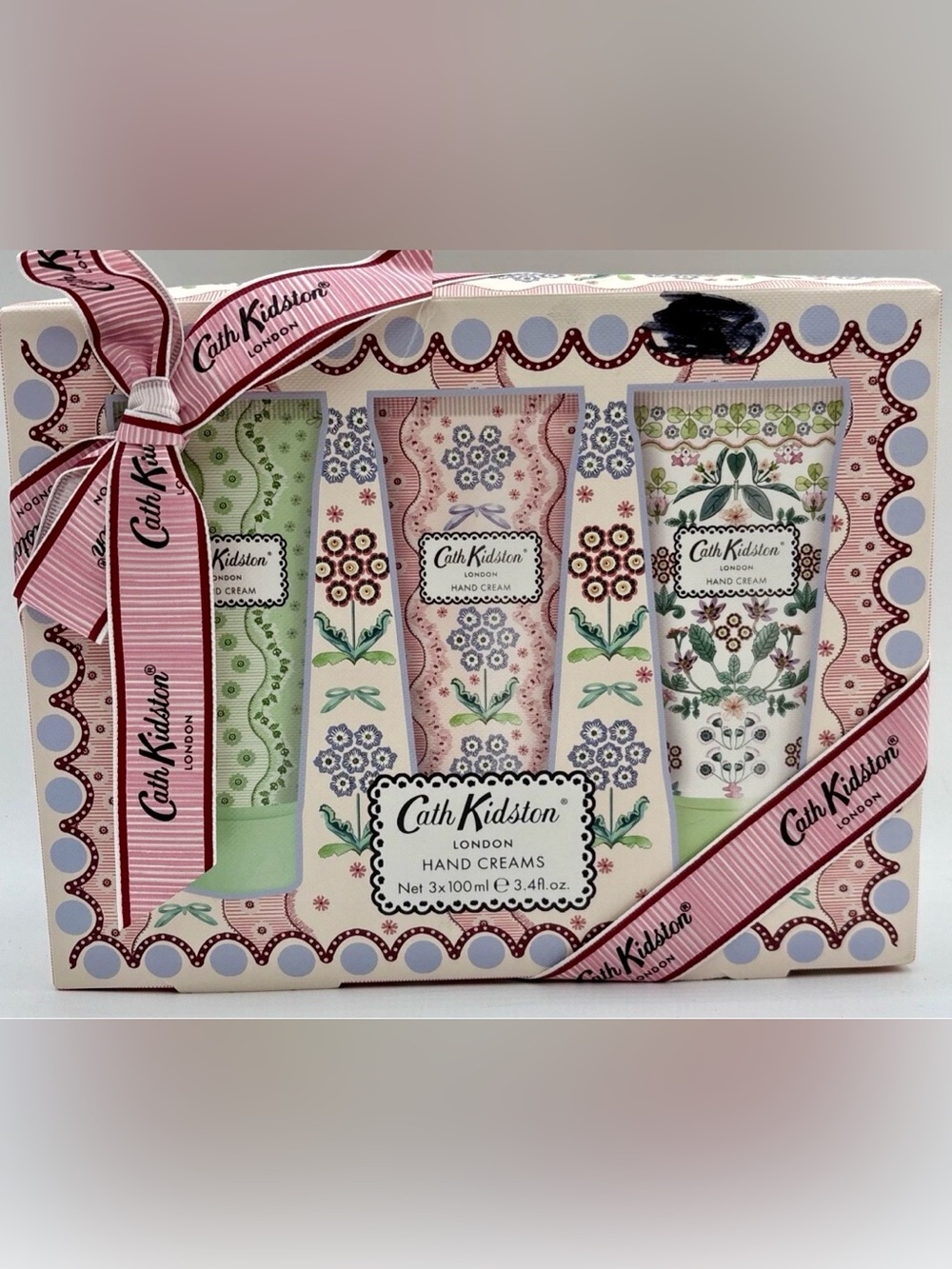 Cath Kidston Floral Hand Cream Gift Set in Pink and Green - NIB